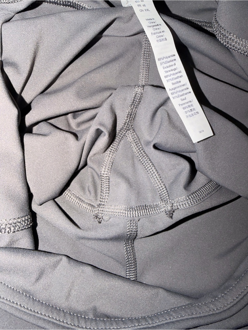 CRZ YOGA Gray High Rise Pockets Capri Leggings XL Athletic Running Athleisure - Picture 12 of 12